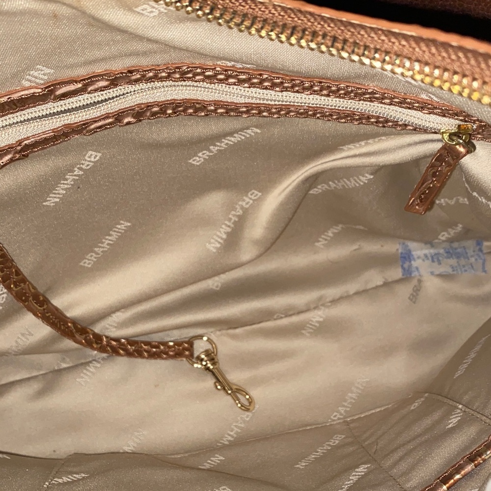 Brahmin Metallic Copper Shoulder Bag - Picture 6 of 7